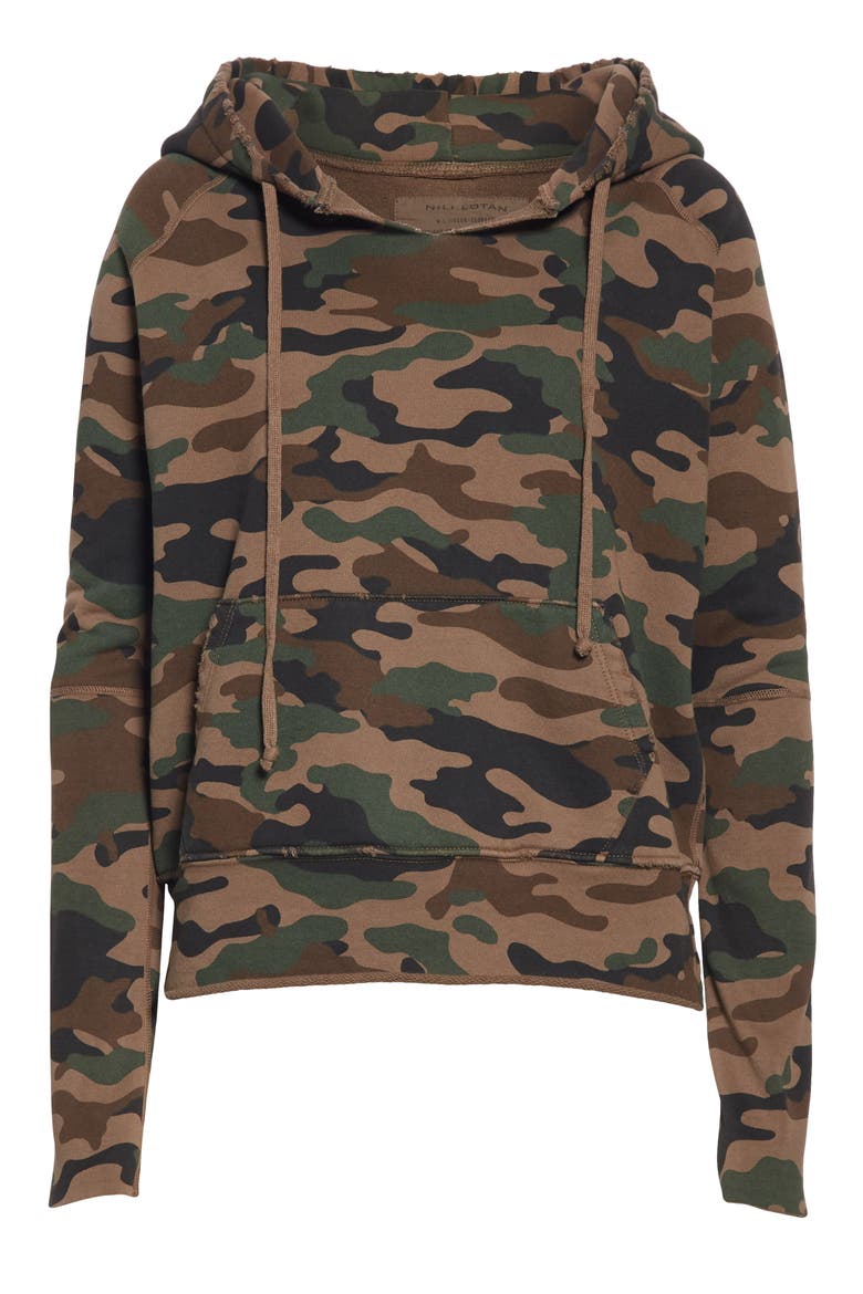 Janie Leopard Print Hoodie, Alternate, color, BROWN CAMOUFLAGE
