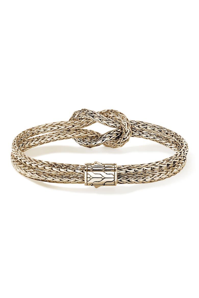 Love Knot Bracelet, 7mm, Alternate, color, GOLD