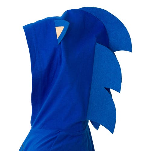 Sega Sonic The Hedgehog Cosplay T-shirt & Shorts Set In Blue