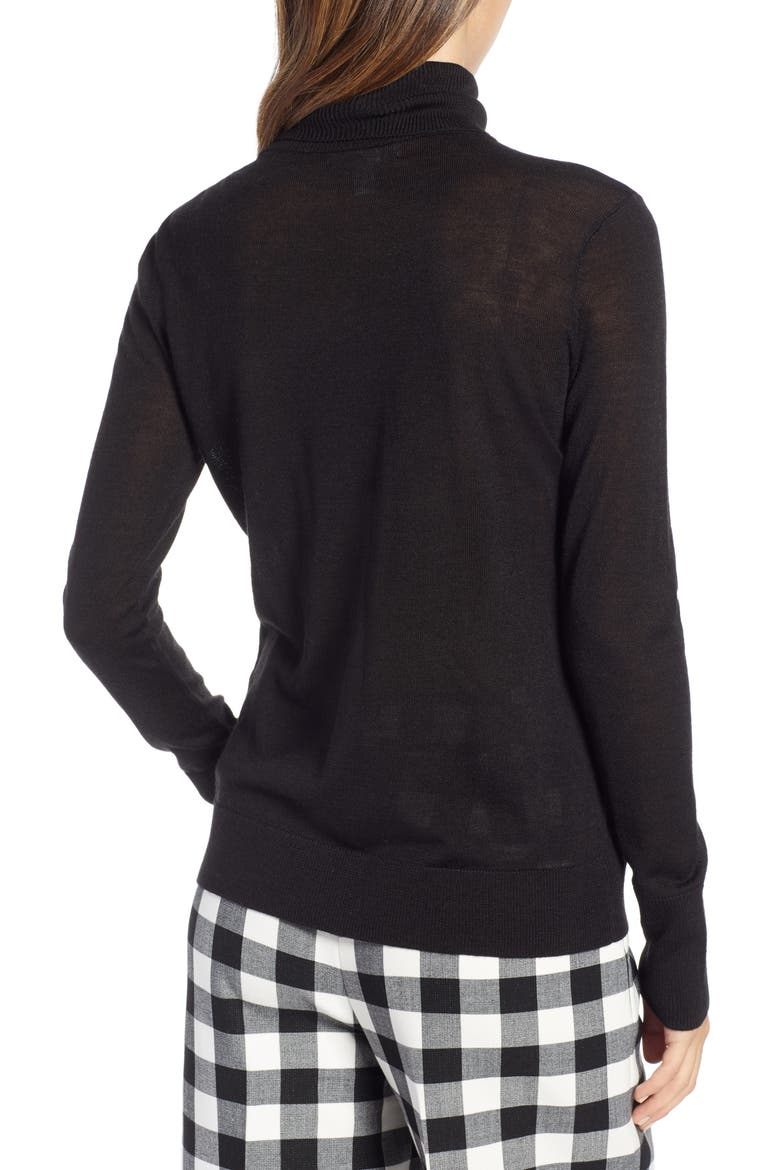 Perfect Fit Turtleneck, Alternate, color, BLACK
