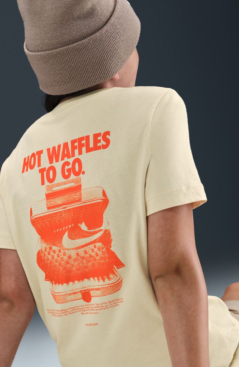 Nike Kids' Sportswear Club Graphic T-Shirt, Alternate, color, Light Khaki