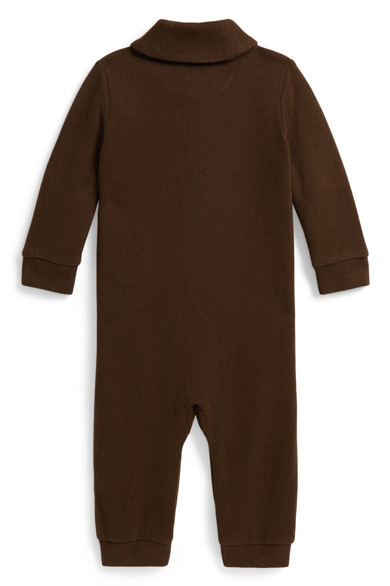 Kids' Estate Rib Cotton Coverall, Alternate, color, CHOCOLATE MOUSSE