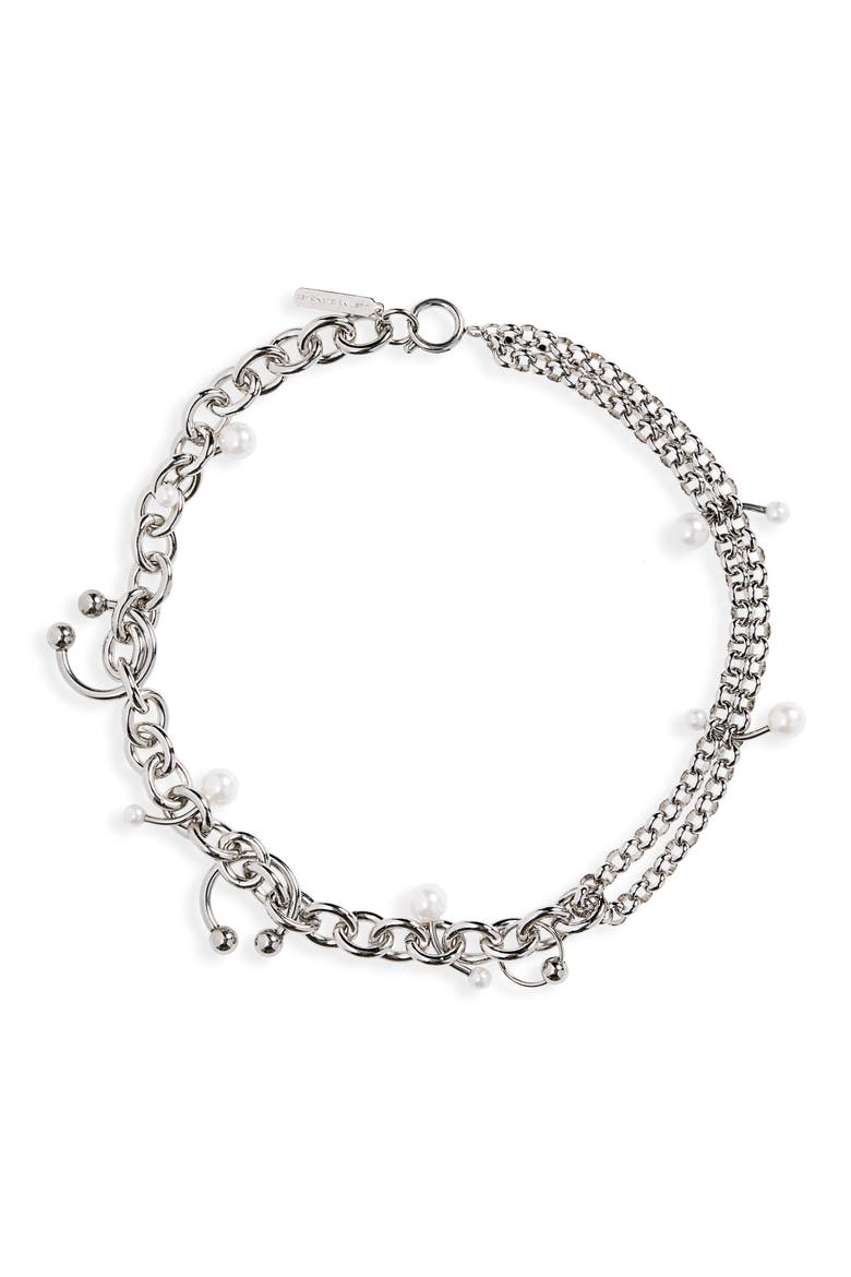 Holly Multichain Necklace, Main, color, PALLADIUM