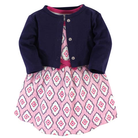 Organic Cotton Dress and Cardigan (Baby)