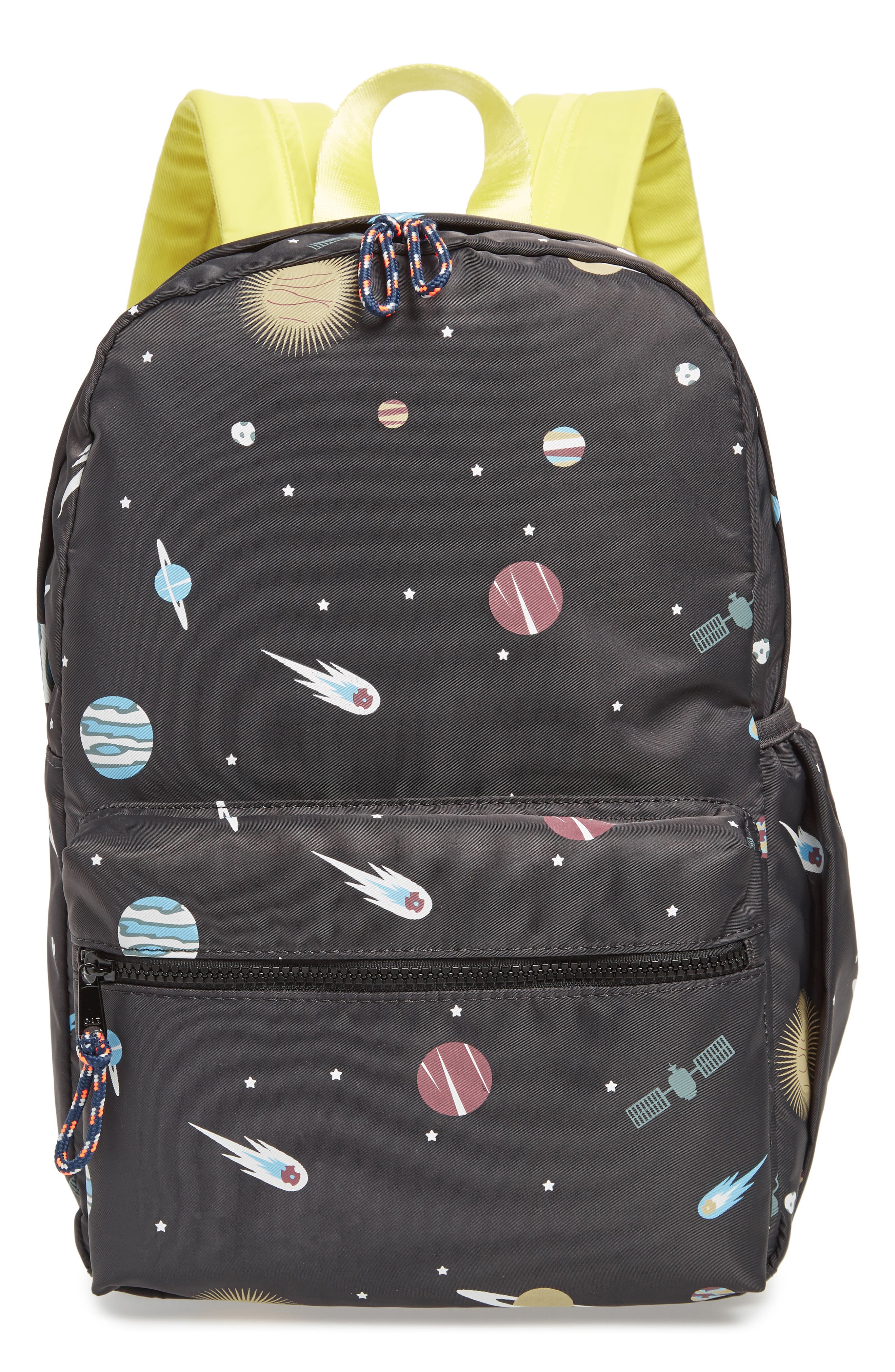 crewcuts by J.Crew Glow in the Dark Space Print Backpack, Main, color, 