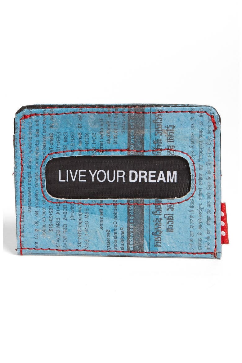 'The Upcycled' Wallet, Alternate, color, BLUE
