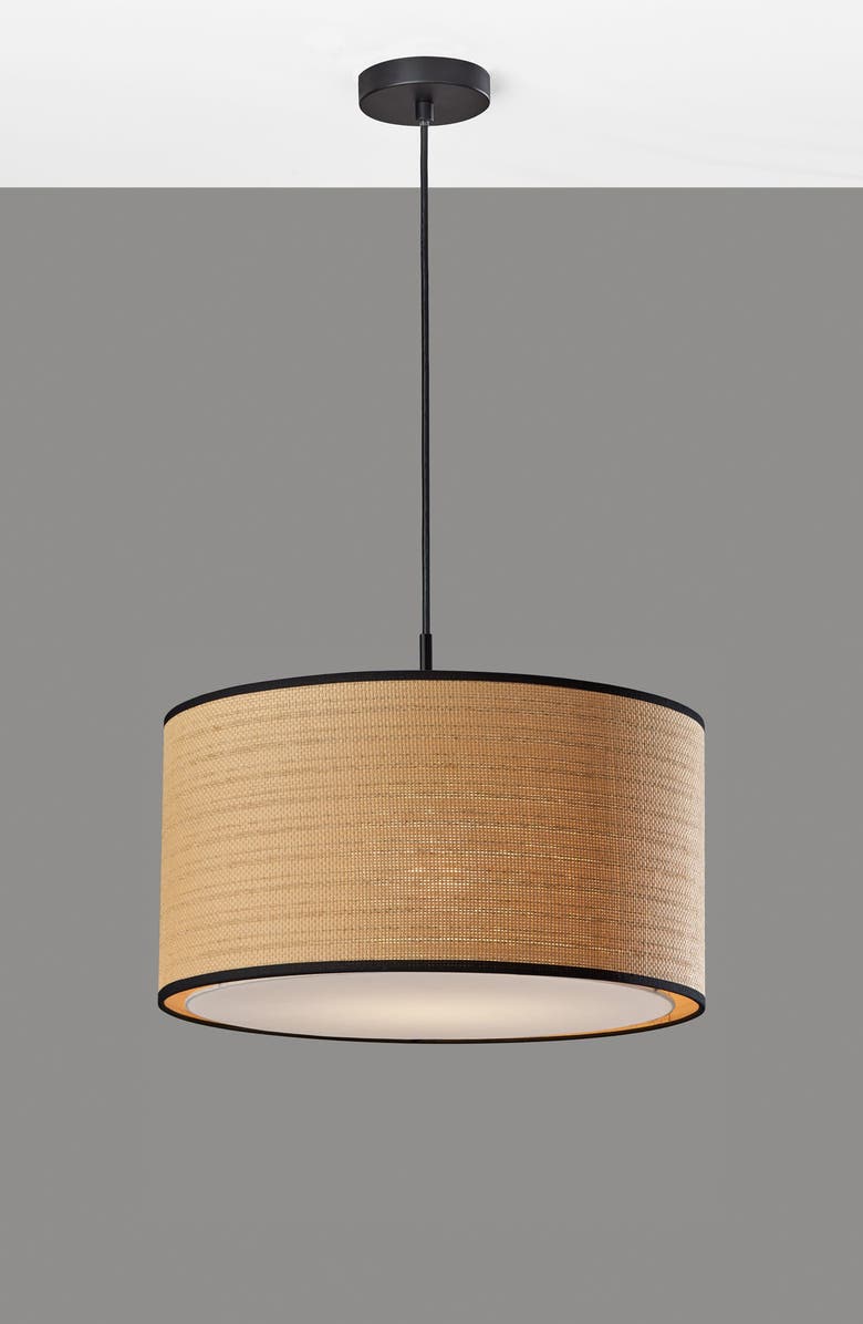 ADESSO LIGHTING Harvest Large Pendant Light, Alternate, color, Black