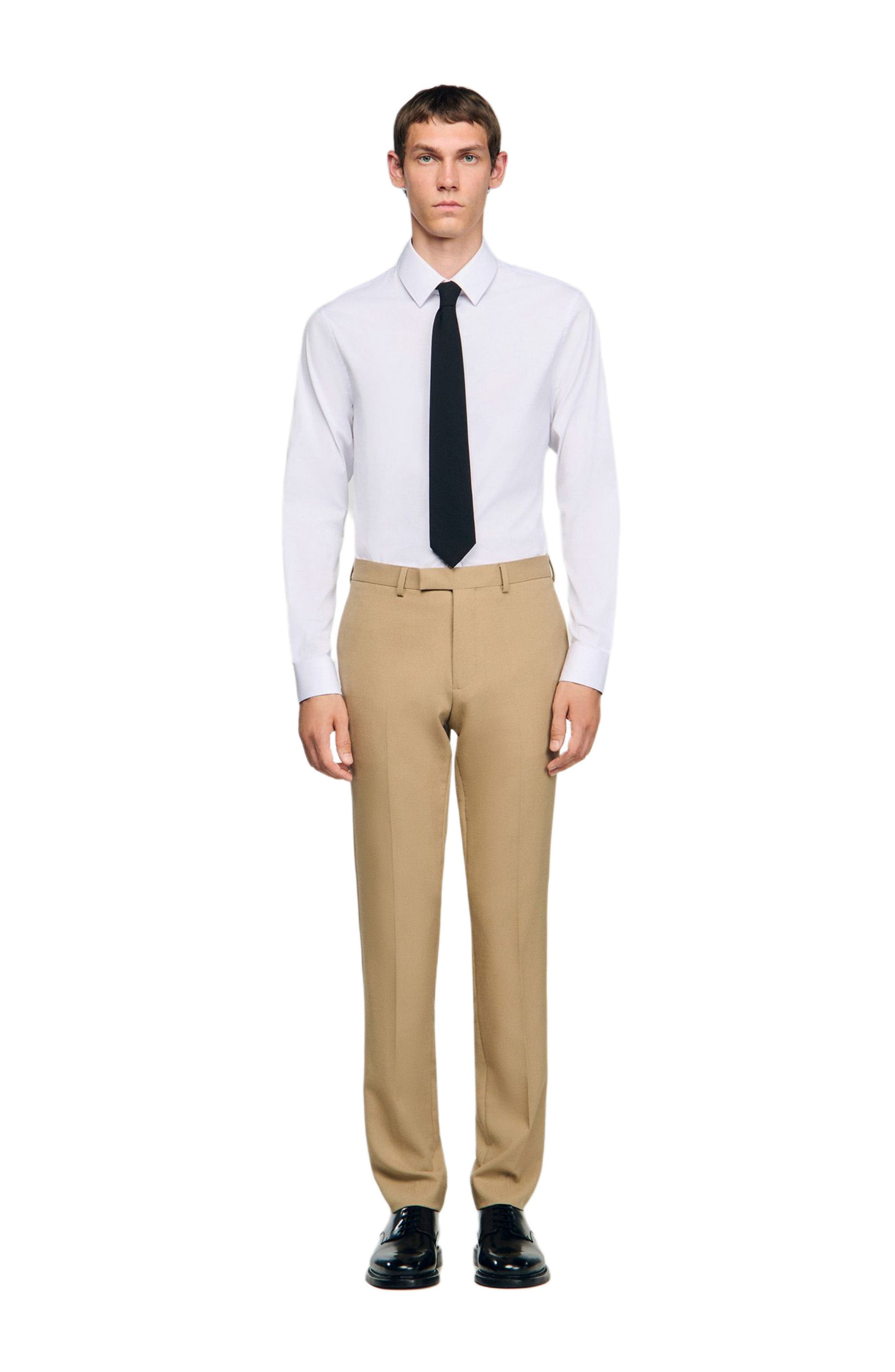 Wool suit trousers