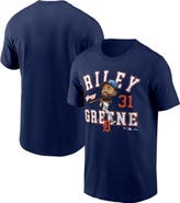 FANATICS Men's Fanatics Riley Greene Navy Detroit Tigers Hometown Caricature T-Shirt