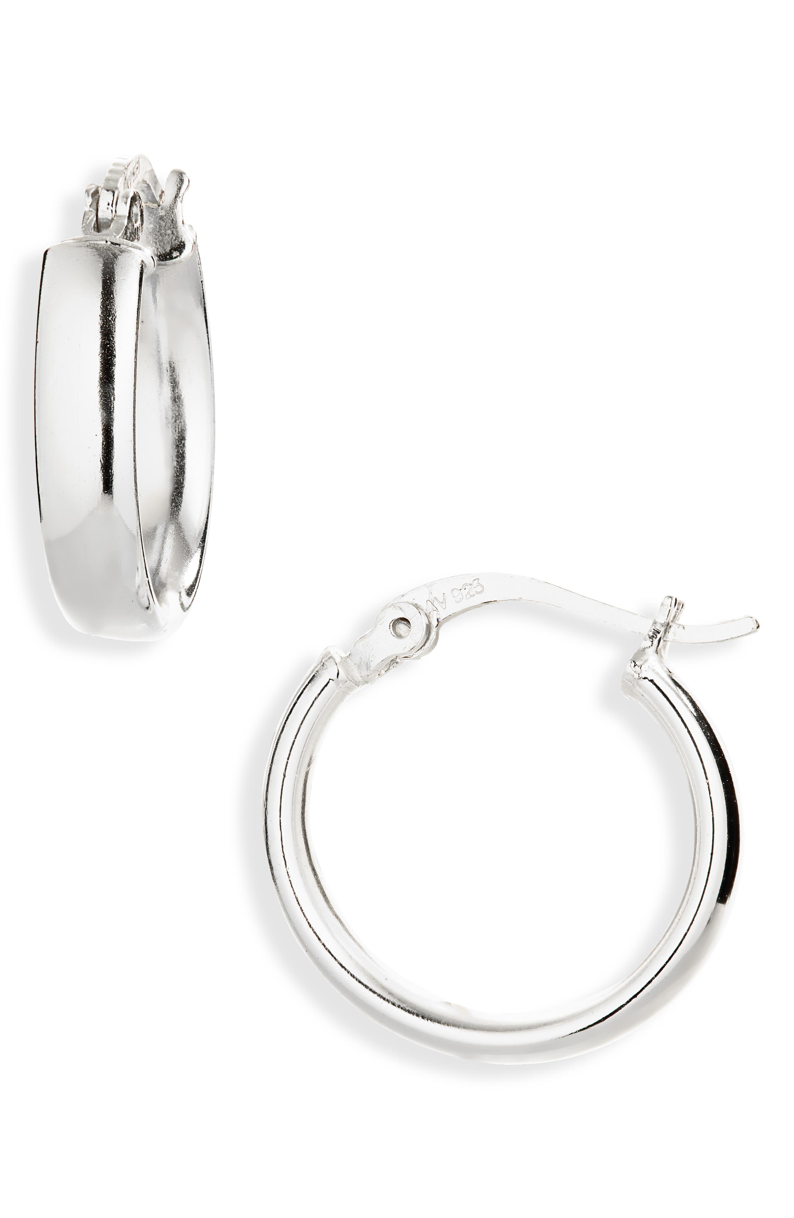 ARGENTO VIVO Sterling Silver Flat Hoop Earrings