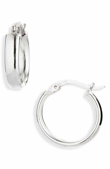 ARGENTO VIVO Sterling Silver Flat Hoop Earrings