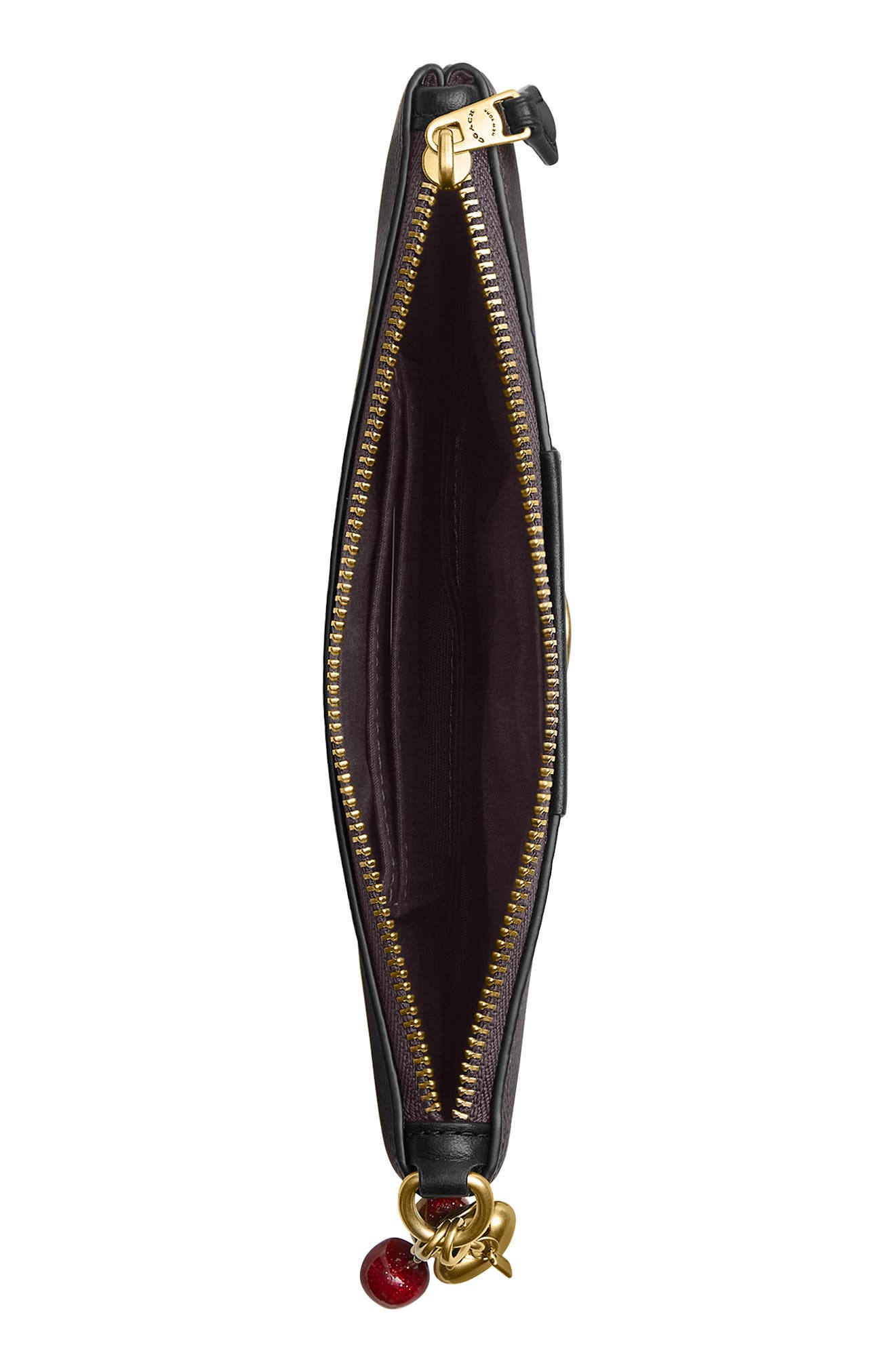 Essential Signature Coated Canvas Small Wristlet, Alternate, color, B4/ WALNUT BLACK