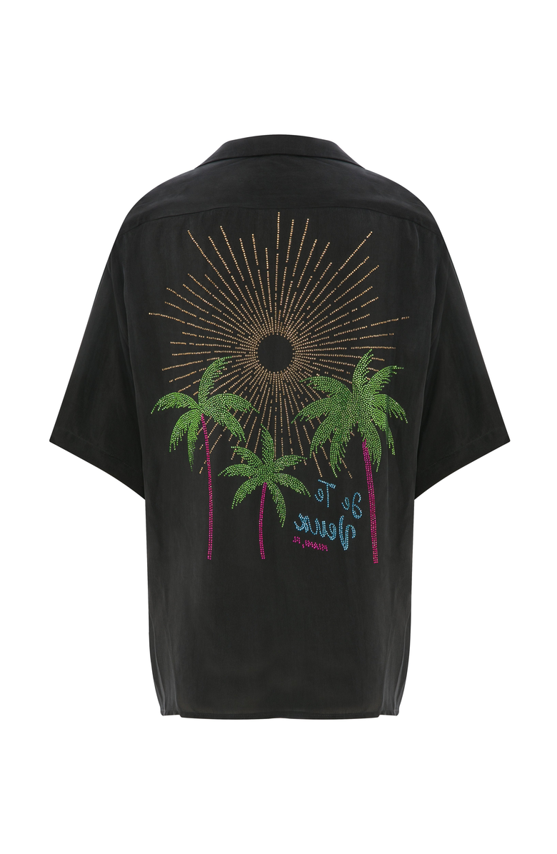 Je Te Veux MIAMI VIBE SHIRT, Alternate, color, Black With Crystals