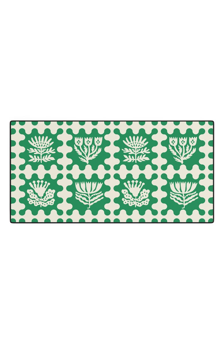 Deny Designs Folk Flower Forest Desk Mat, Main, color, Green