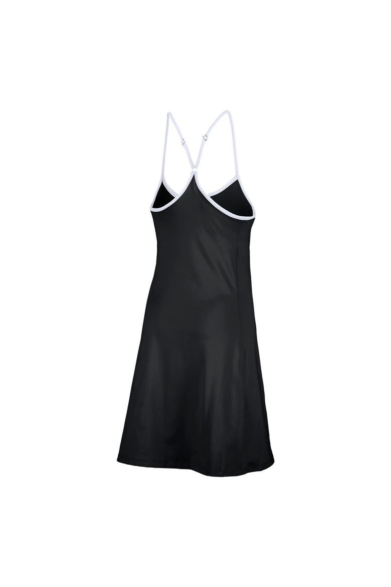 Women's Lusso  Black New York Mets Nakita Strappy Scoop Neck Dress, Alternate, color, Black