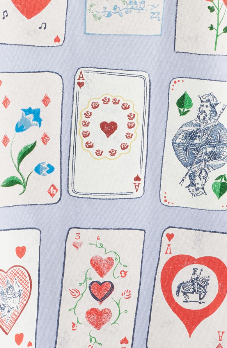 Daydreamer Cards for Dreamers Oversize Cotton Graphic T-Shirt, Alternate, color, Lavender Sky