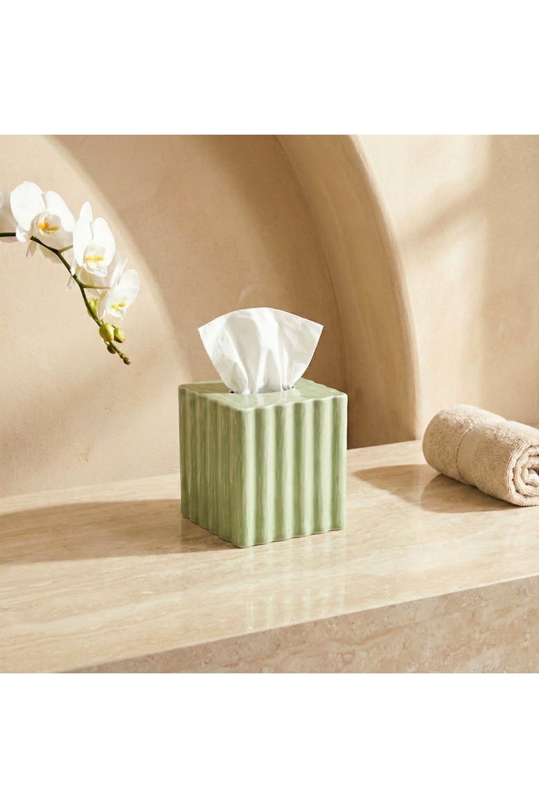 Nera Tissue Box, Alternate, color, Light Green