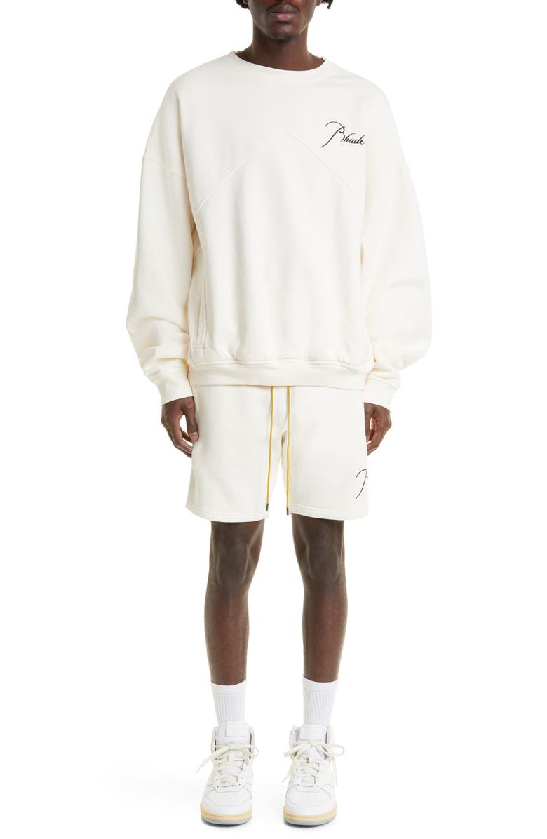 Rhude Embroidered Logo Sweatshirt, Alternate, color, 