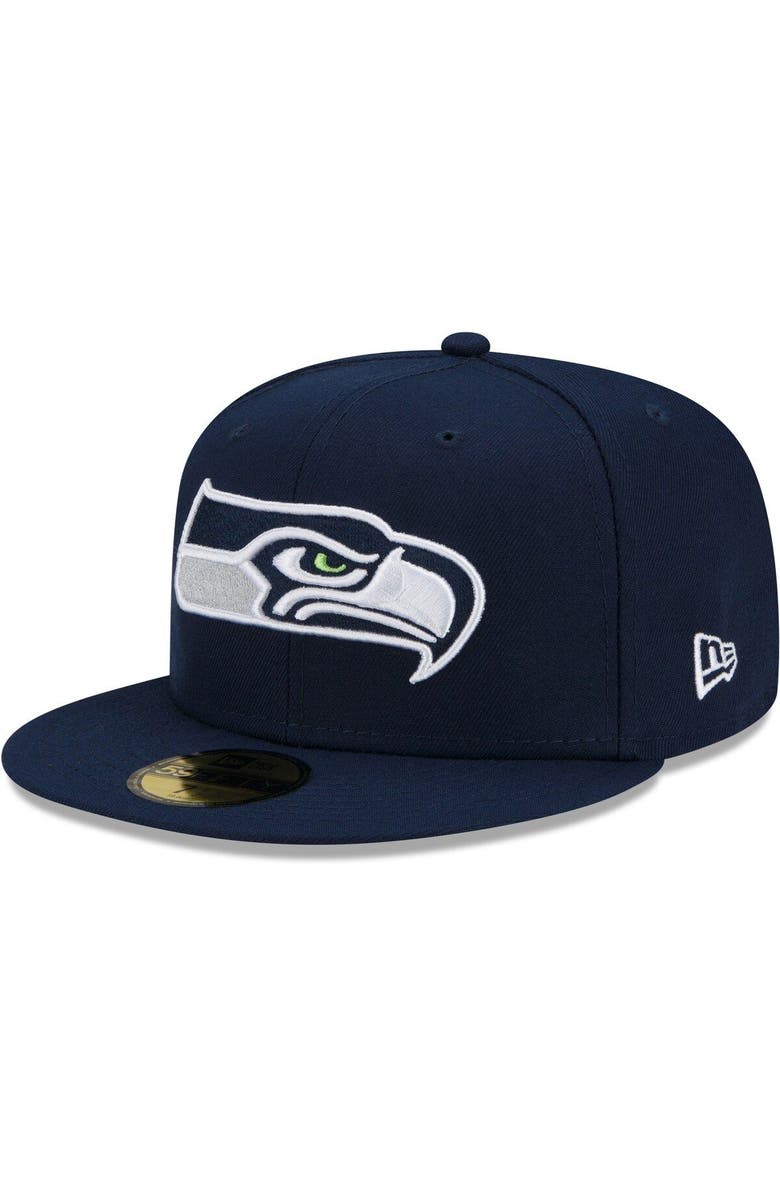 New Era Men's New Era College Navy Seattle Seahawks Patch Up 1988 Pro Bowl 59FIFTY Fitted Hat, Alternate, color, 