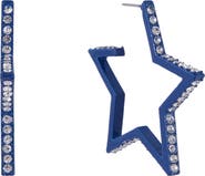 Hallmark Blue Star Hoop Earrings