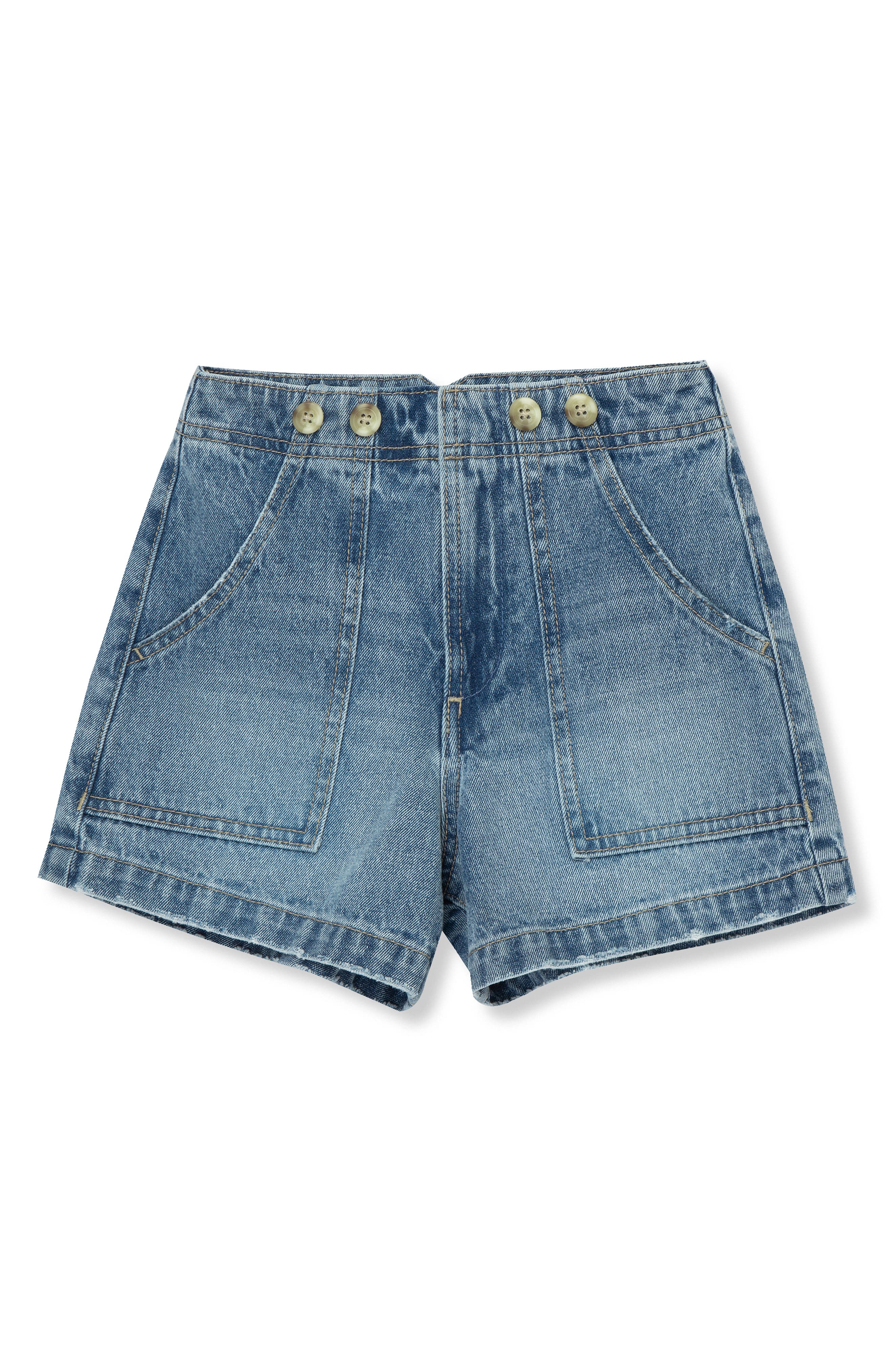 Habitual Kids Kids' Button Detail Denim Shorts