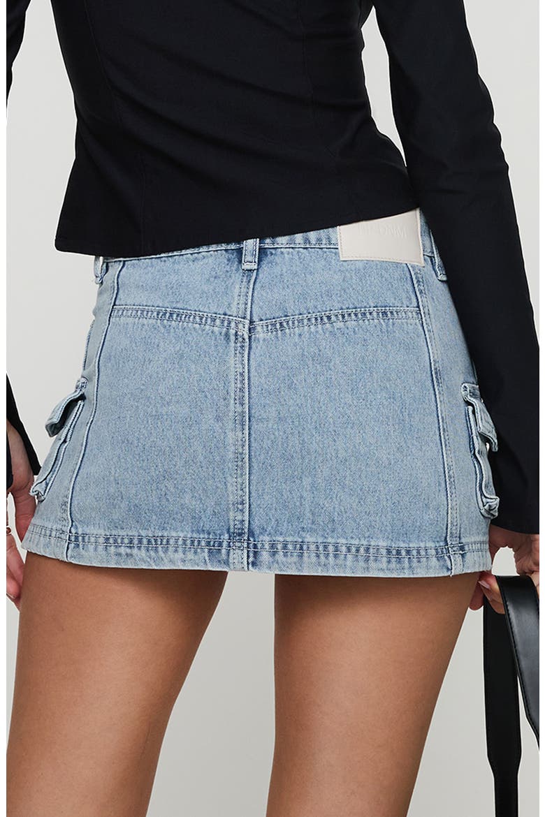 Pacific Coast Mid Rise Denim Cargo Skirt, Alternate, color, LIGHT WASH