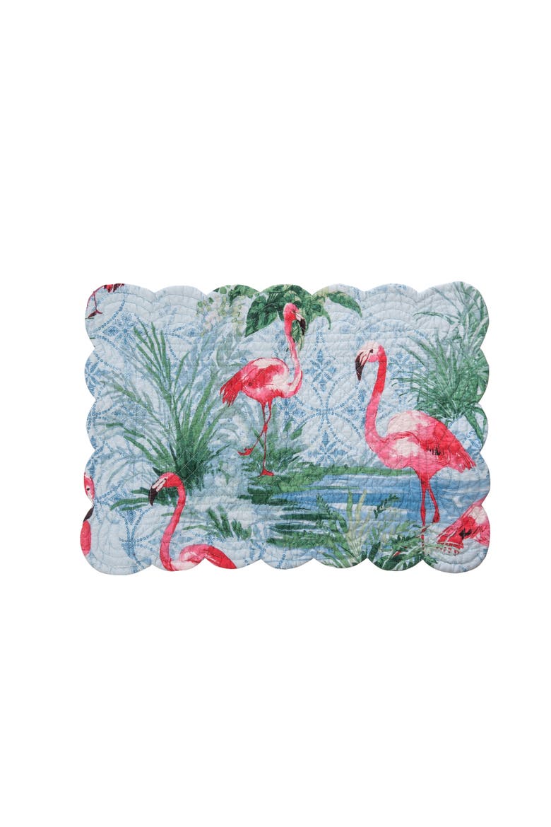 Paradise Coast Placemats, Set of 6, Alternate, color, Blue