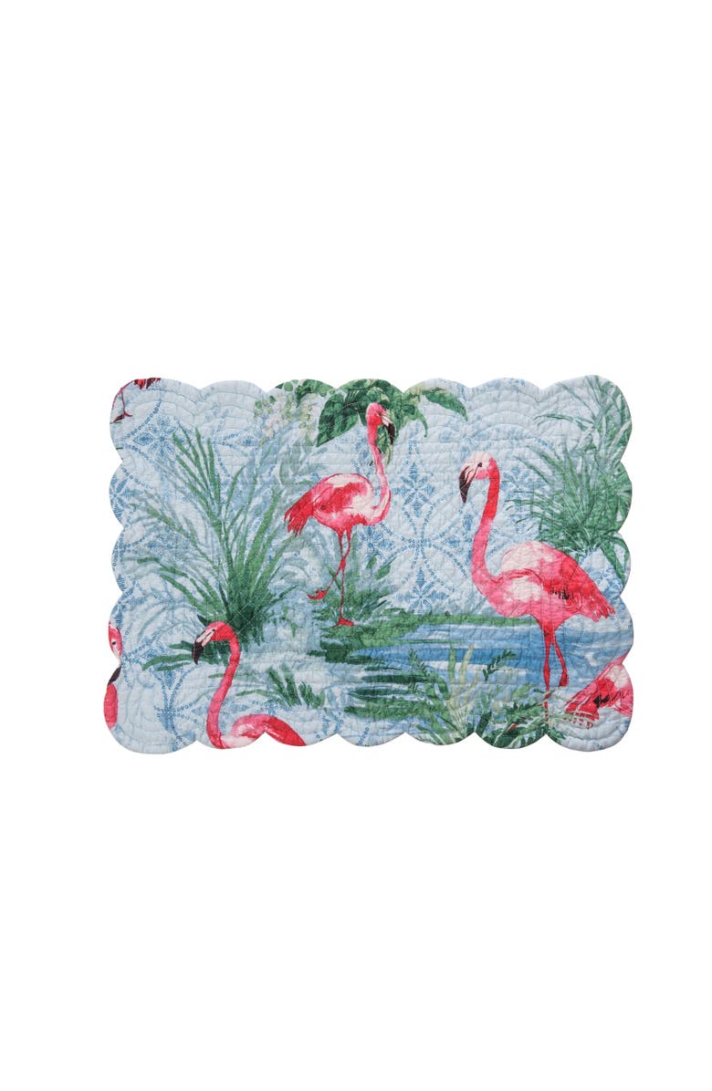 C&F Home Paradise Coast Placemats, Set of 6, Alternate, color, Blue