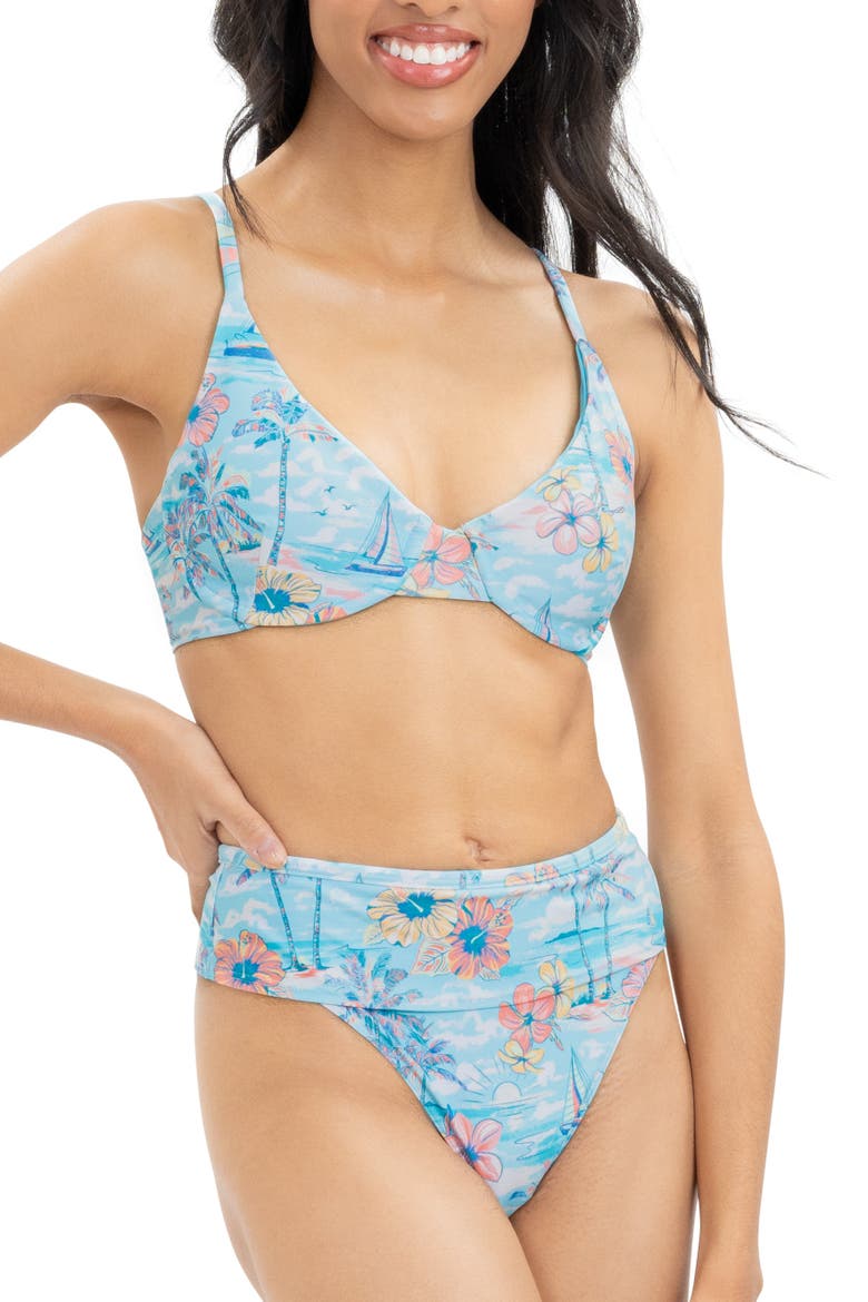 The BVIs - Underwire Bikini Top, Alternate, color, Light Blue