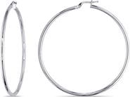 DELMAR Polished Hoop Earrings