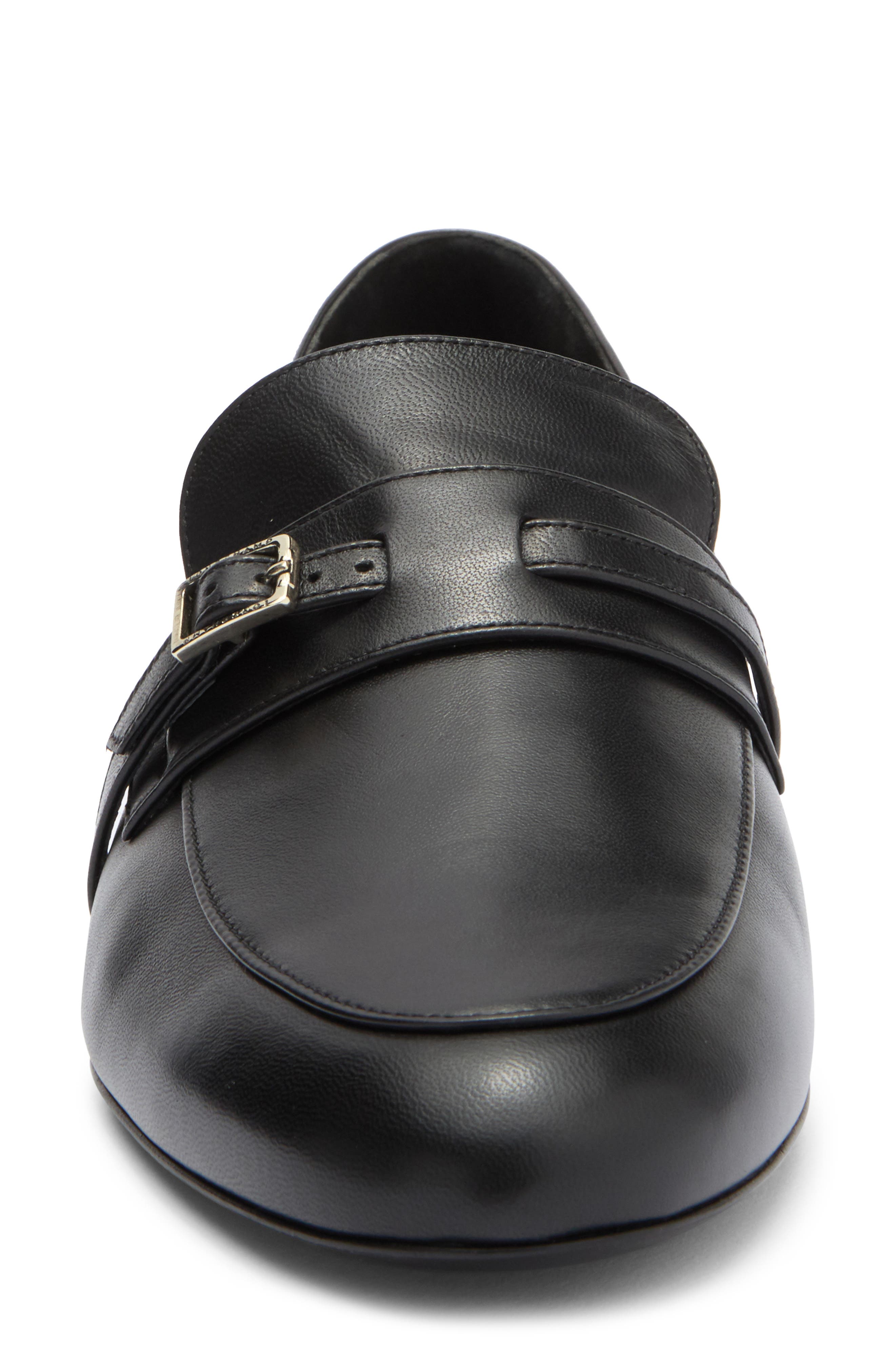 Longchamp Buckle Strap Loafer, Alternate, color, 