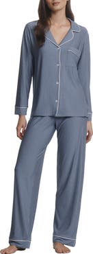 Eberjey Gisele Printed Long Pajamas