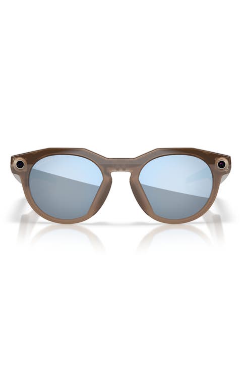 Gender Inclusive HSTN 51mm Polarized Round Sunglasses