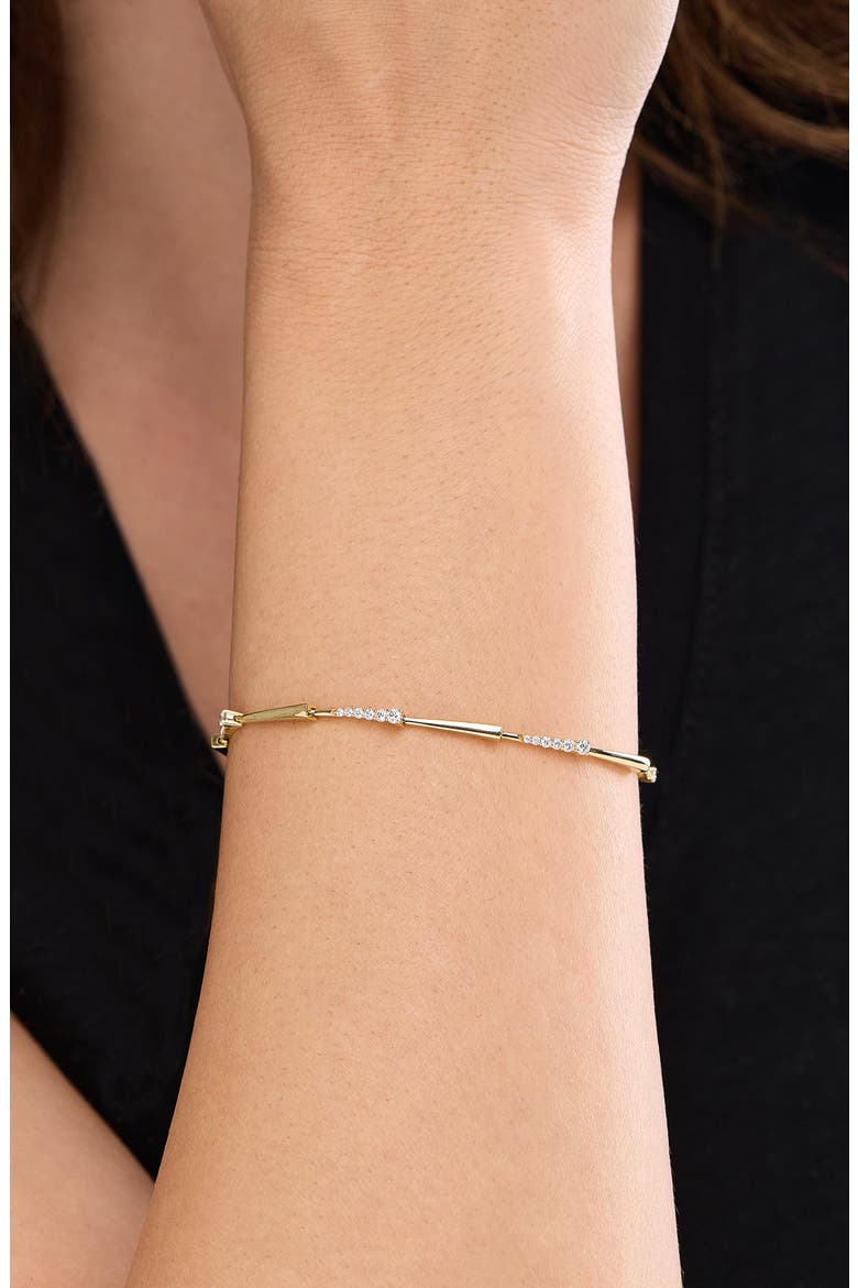 18K Gold Audrey Diamond Tennis Bracelet, Alternate, color, 18K YELLOW GOLD