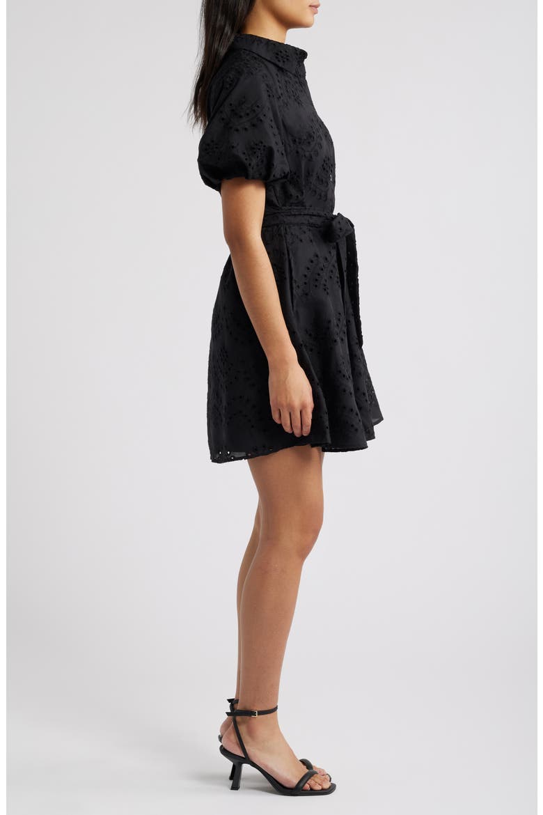 sam edelman embroidered eyelet dress Eyelet Fit & Flare Midi Dress (Women)