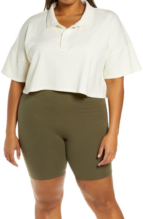 French Terry Crop Polo