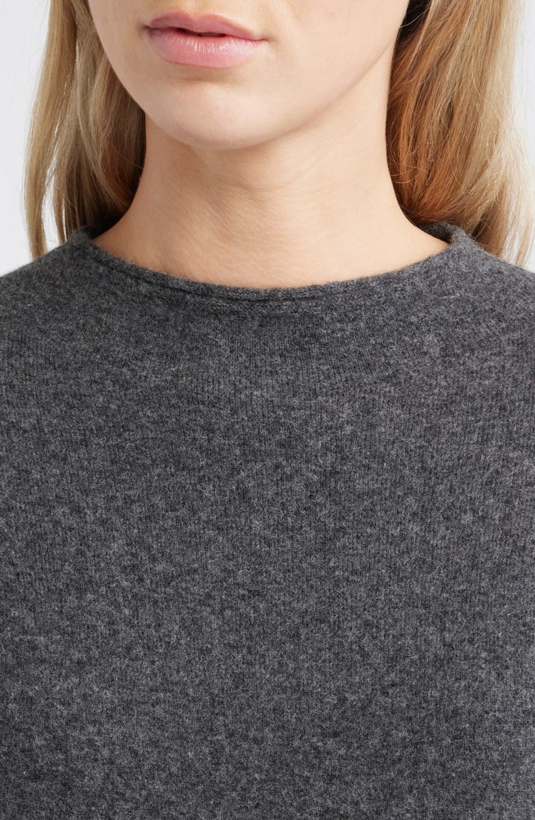 Caslon<sup>®</sup> Funnel Neck Sweater, Alternate, color, Grey Dark Charcoal Heather