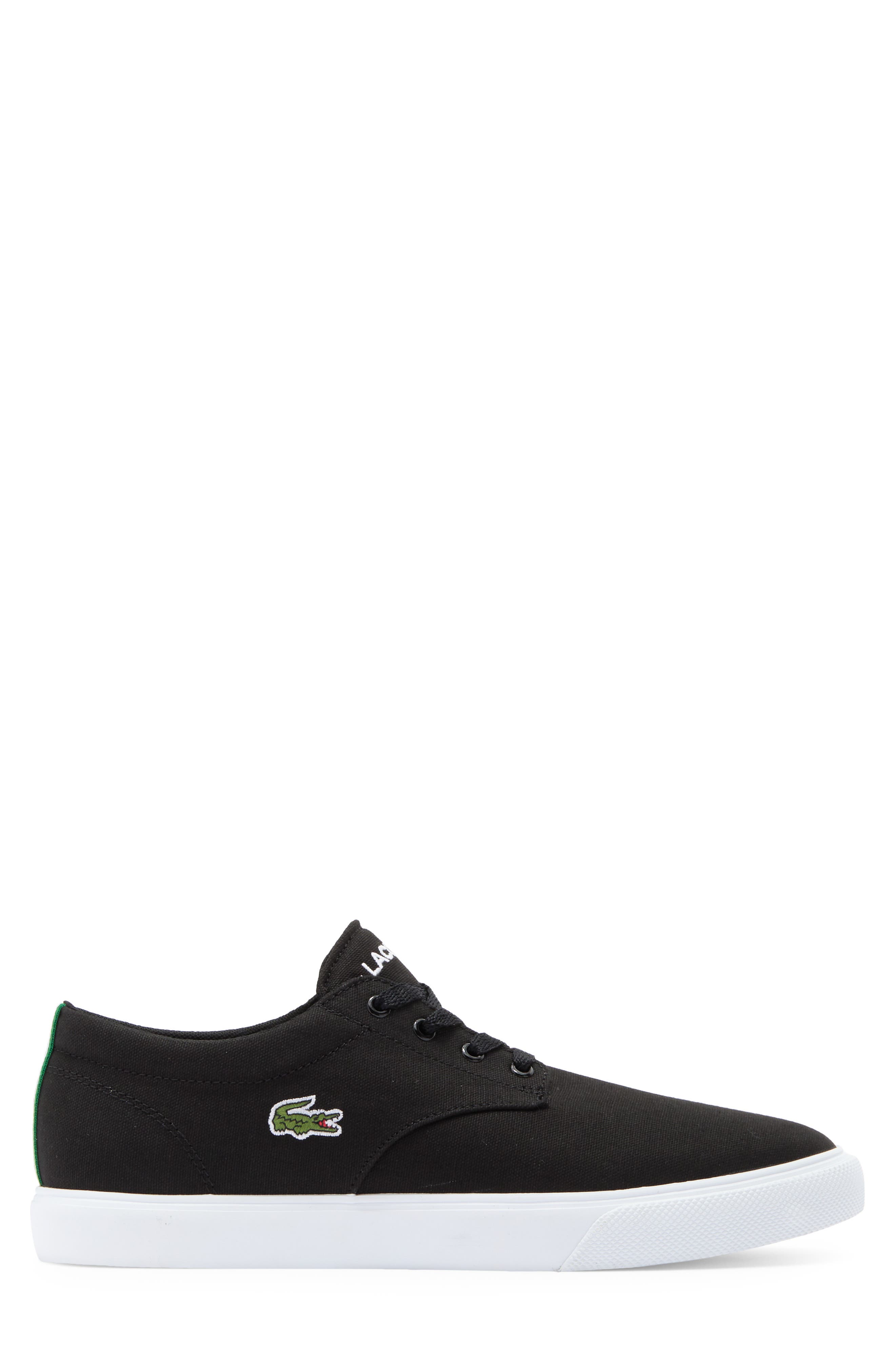 Lacoste Low Top Sneaker, Alternate, color, Black/ White