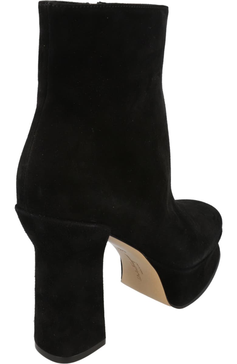 FERRAGAMO Sandra Platform Suede Boot, Alternate, color, Black