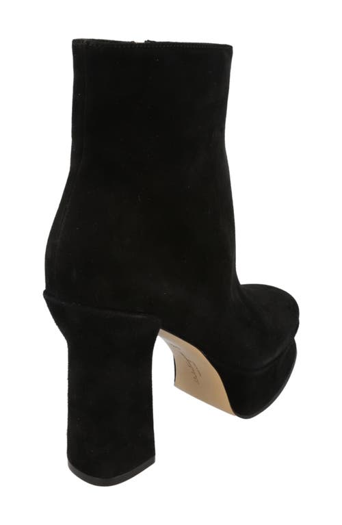 Ferragamo Sandra Platform Suede Boot In Black