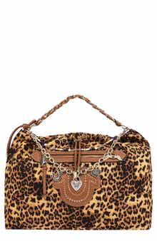 Leopard Print Faux Leather Hobo