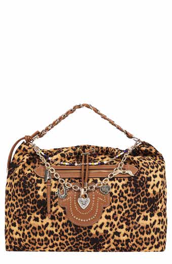Leopard Print Faux Leather Hobo