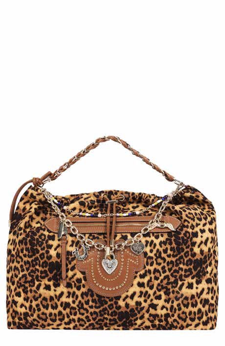 Leopard Print Faux Leather Hobo