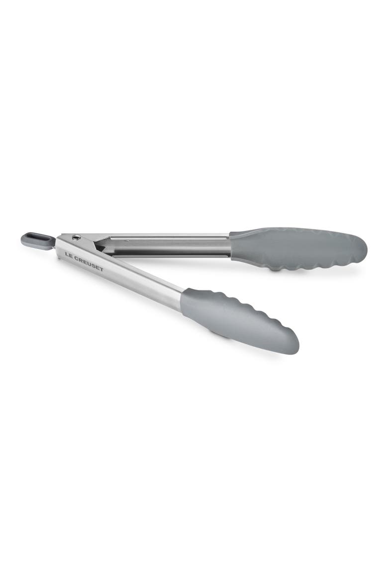 Signature Stainless Steel Tongs, Alternate, color, OYSTER