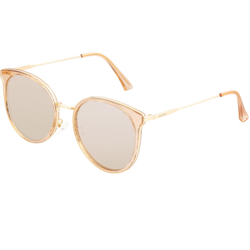 Shop Bertha Brielle Polarized Sunglasses In Pink/pink
