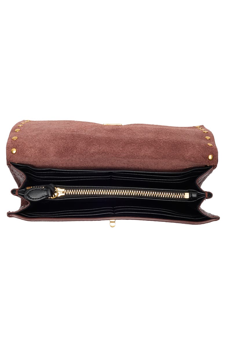 Rebecca Minkoff Darren Leather Continental Wallet, Alternate, color, Cherrywood
