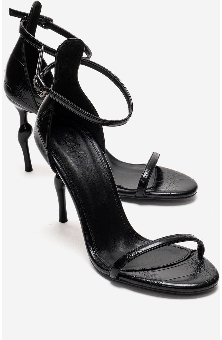 Prologue Shoes Yelena Ankle Strap Stiletto Pump, Main, color, Black Print