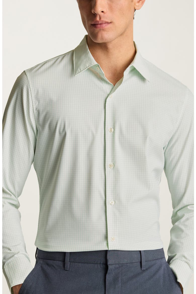 Check Button Down Shirt, Main, color, LIGHT GREEN CHECK