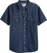 Tecovas Short Sleeve Denim Snap-Up Shirt