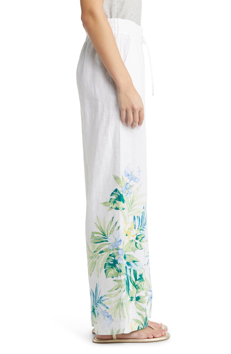 Tommy Bahama Tropical Retreat Wide Leg Linen Pants, Alternate, color,